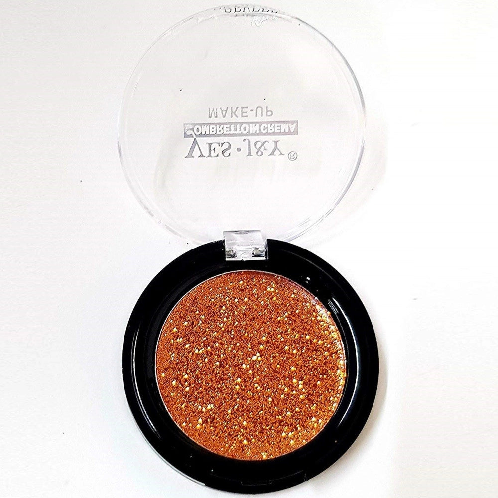 Trade Shop - Ombretto Crema Glitter Bronzo N02 Gel Brillante Lunga Durata 1.7g Make Up -