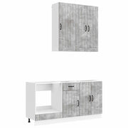 Unità Cucina LUCCA 5 pcs Grigio Cemento Legno ingegnerizzato 3438268