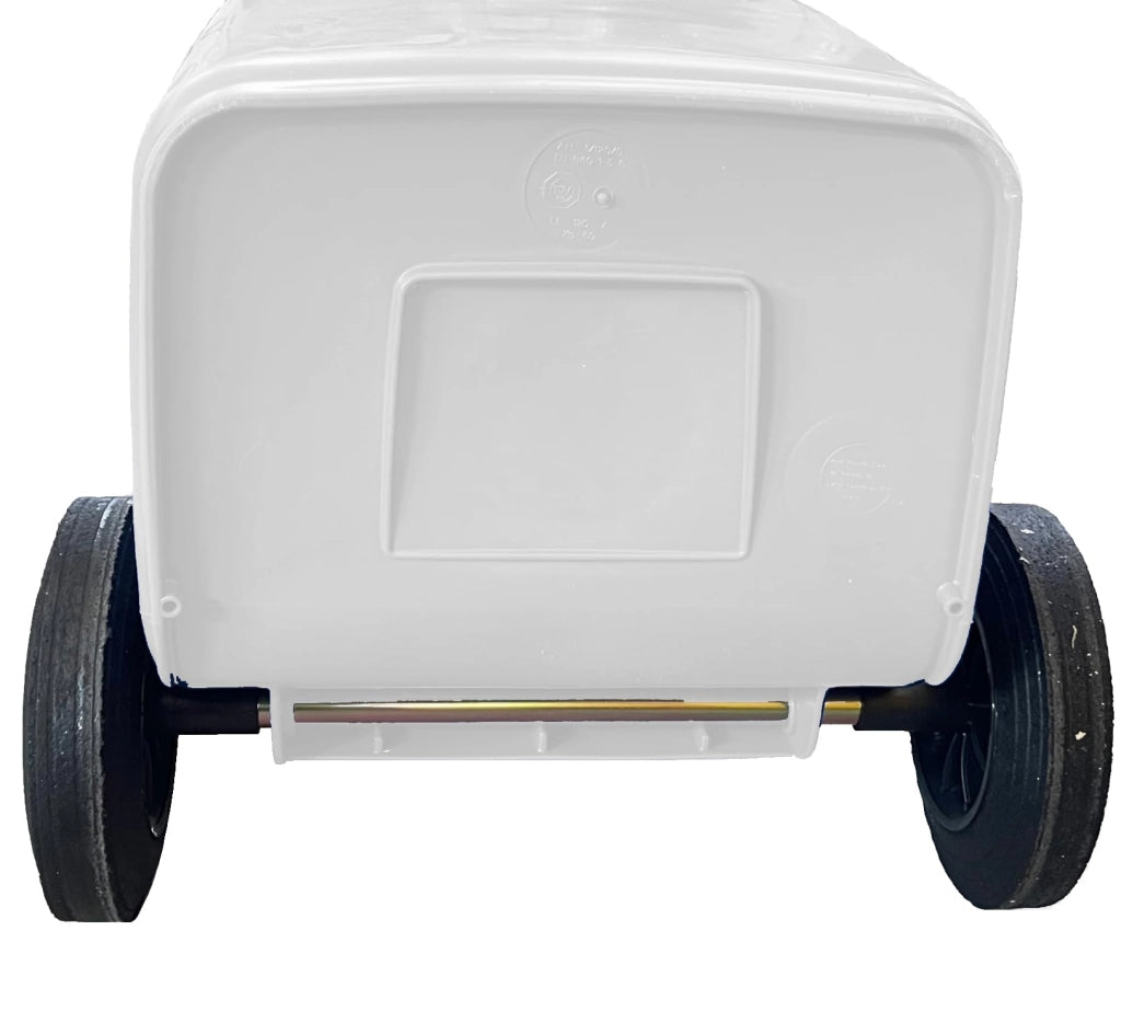 Bidone Quadro Nettezza Urbana con Ruote 120 l 48 CMX57X95H. Bianco Ics