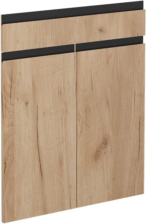 Frontale cucina R-Line, Quercia dorata, 59.2 x 70.8 cm frontale del mobile per mobile base con cassetti