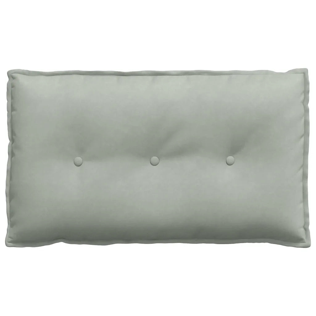 Cuscino per Schiena Grigio chiaro 80 x 50 cm Tessuto in Cords
