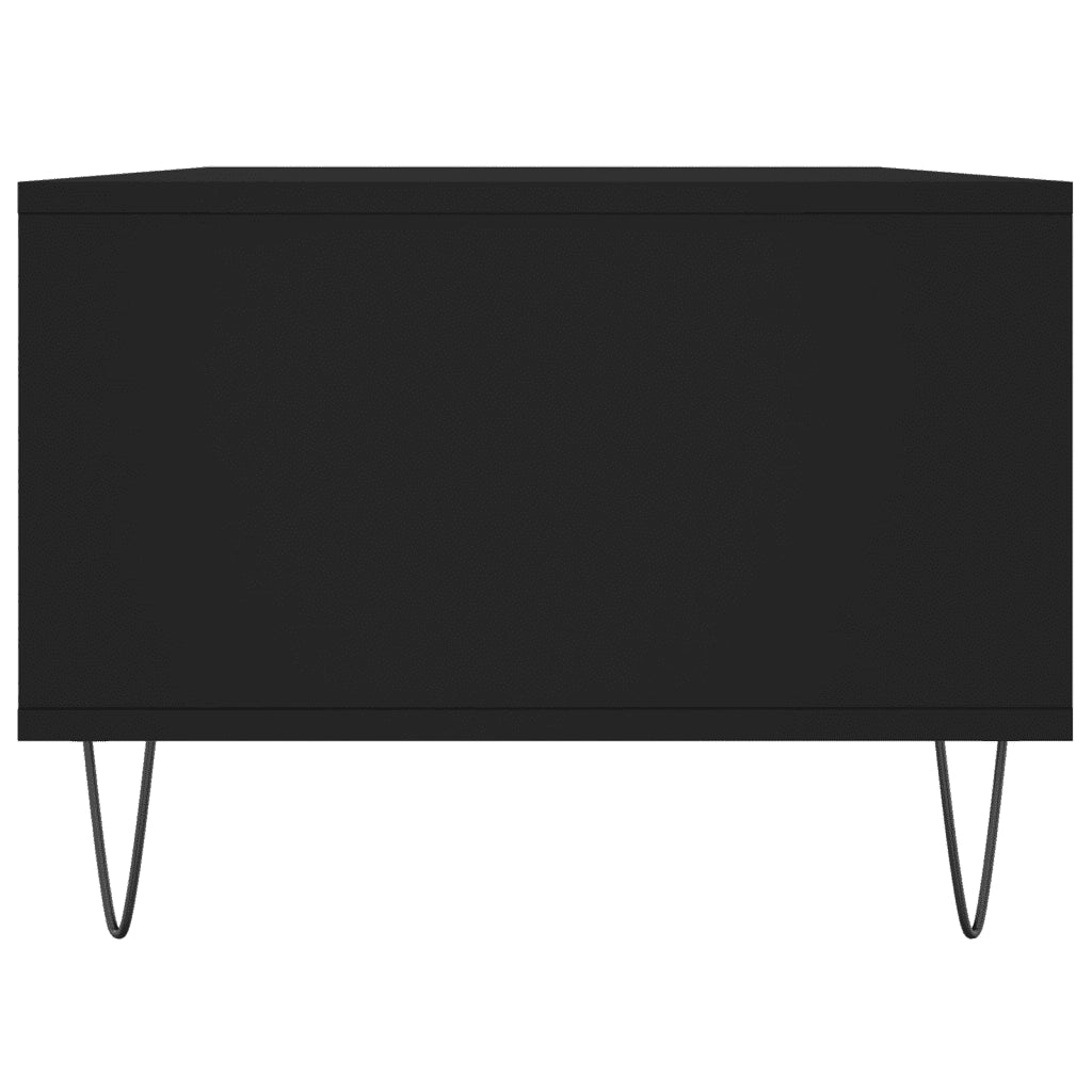 Tavolino da salotto | Tavolino da caff¨¨ | Tavolino da Soggiorno Nero 90x50x36,5 cm in Legno Multistrato