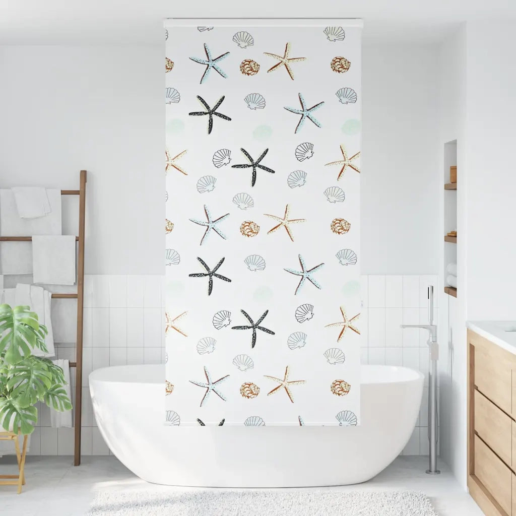 Tenda a rullo | Tenda avvolgibile Doccia con Cassonetto 100x240cm Larghezza Tessuto