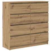 Credenza | Madia | Buffet da pranzo | Armadio da pranzo Rovere Artigianale 100x35x99 cm in Legno Multistrato