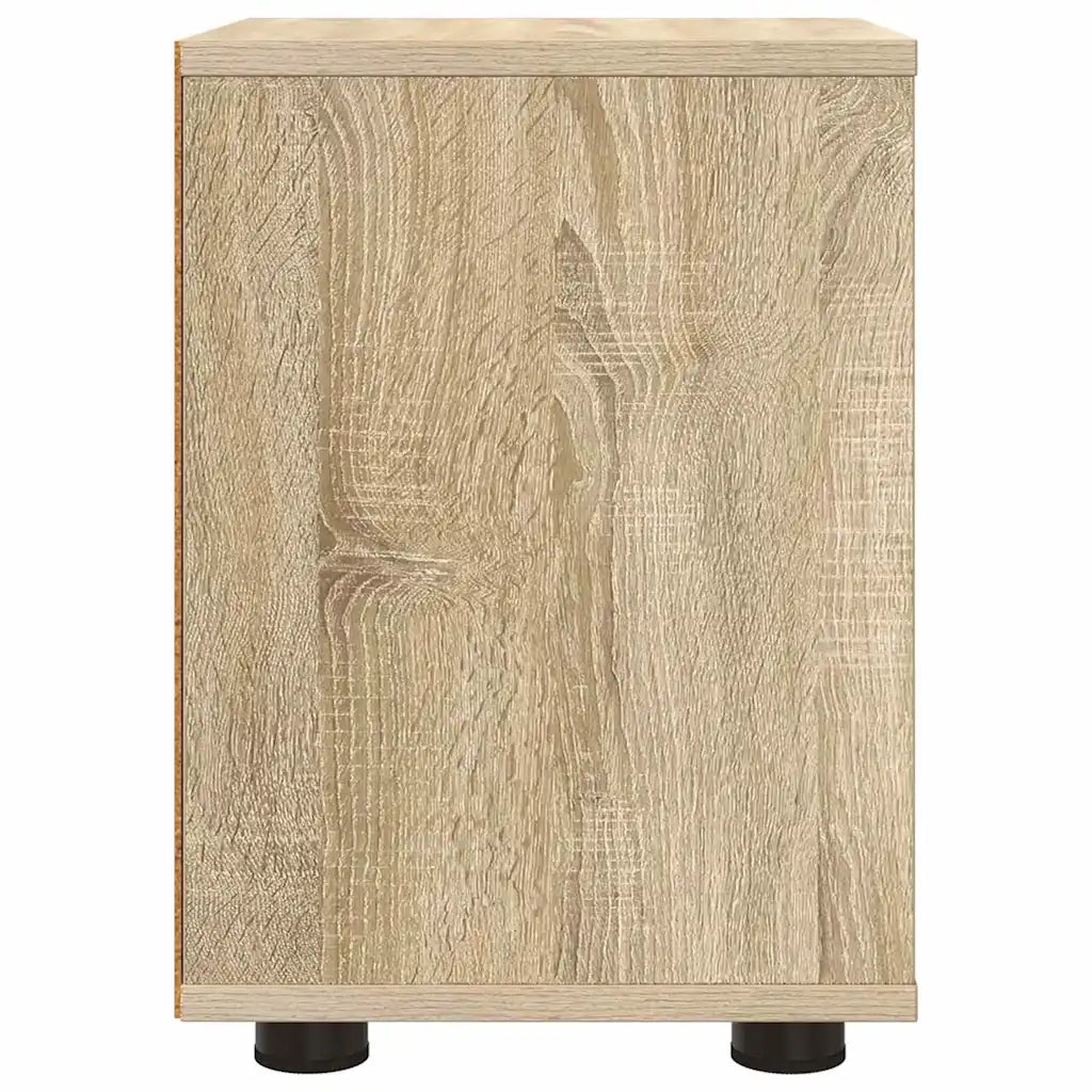 Set di 2 Comodini | Armadio da Notte | Mobiletto da notte con cassetto Rovere Sonoma 30,5 x 30 x 43 cm
