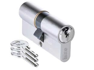 CILINDRO A INFILARE SAGOMATO F5 820 NICHELATO  mm.80 decentrato (30x50) (8209305094)    ISEO