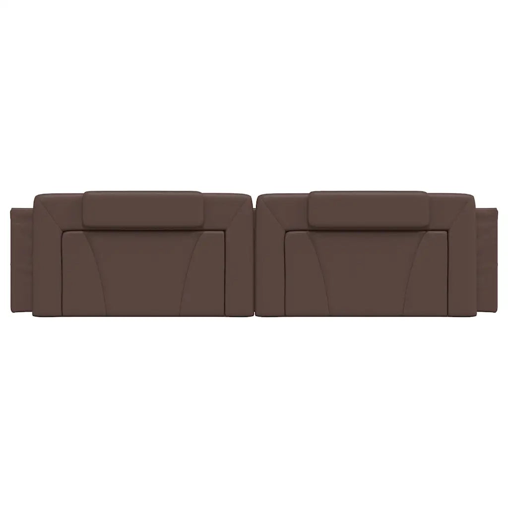 Cuscino Testiera Viana Marrone 200 cm in Similpelle CFW3448115