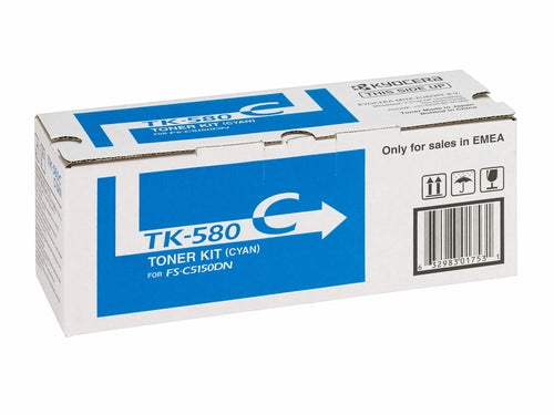 KYOCERA TK-580C cartuccia toner 1 pz Originale Ciano