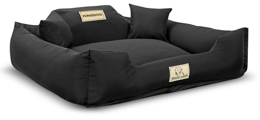 AIO FACTORY 100x75 cm KINGDOG MM43 Letto per cani personalizzabile, Nero