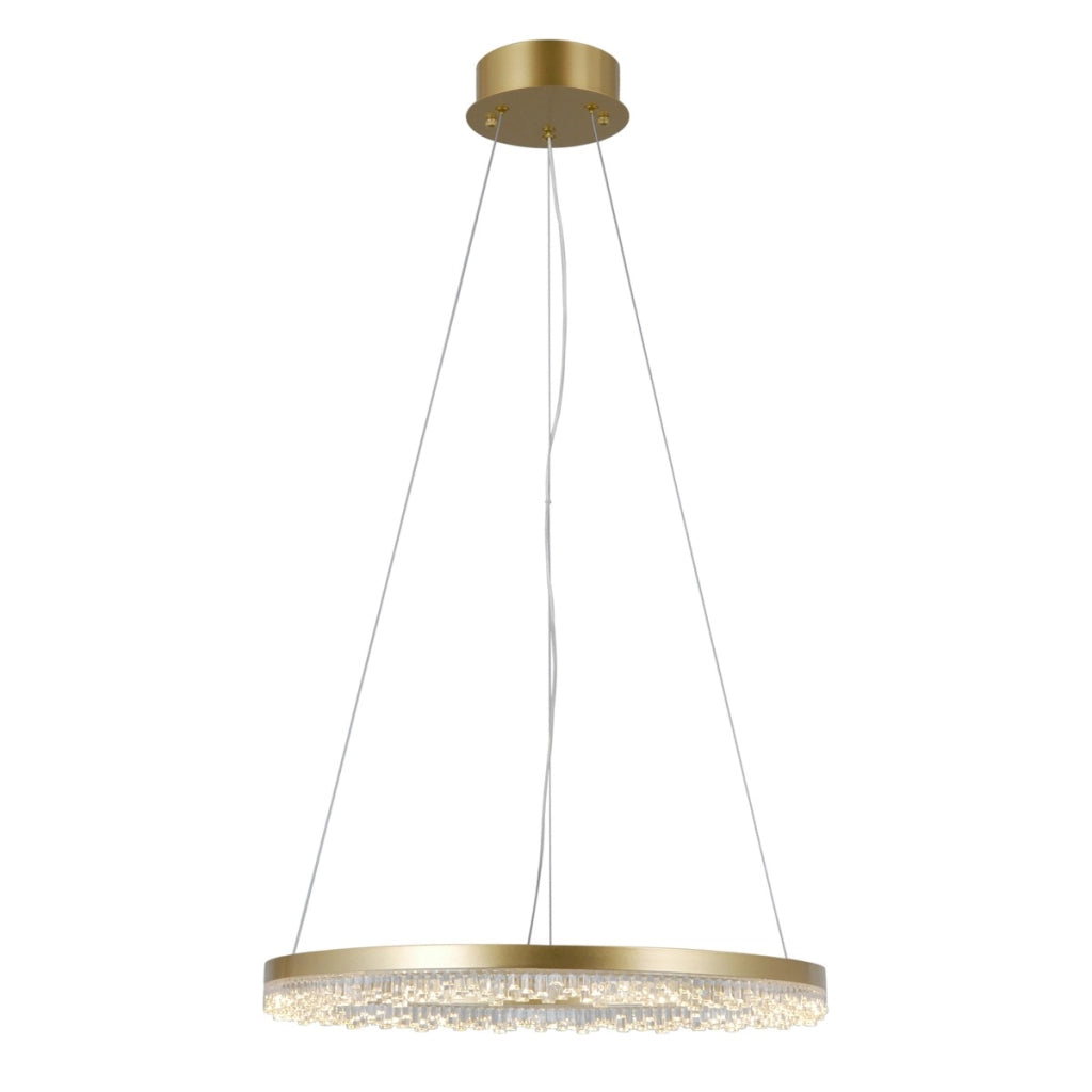 Lampadario sospeso LED anello Barlo oro Italux 22W