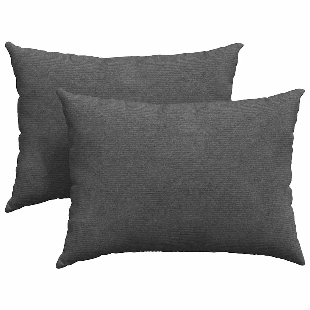 Cuscini da Divano 2 pz | Cuscini per sedie Grigio scuro 70 x 50 cm