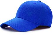 Pet da baseball strutturato con chiusura regolabile - Pet di prestazione per attività all'aperto e bordatura personalizzata - Blu reale