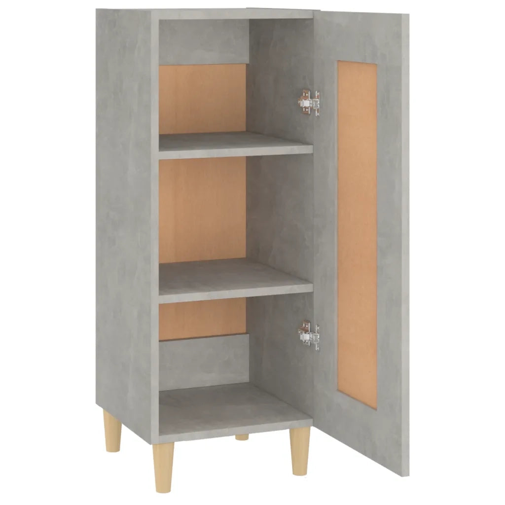 Credenza Grigio Cemento 34,5x34x90 cm in Legno Multistrato cod mxl 8892