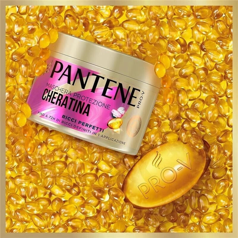 PANTENE PRO-V MASCHERA CAPELLI CHERATINA RICCI PERFETTI FINO A 72H IN 1 APPLICAZIONE PER RICCI CRESPI RIBELLI 300 ML