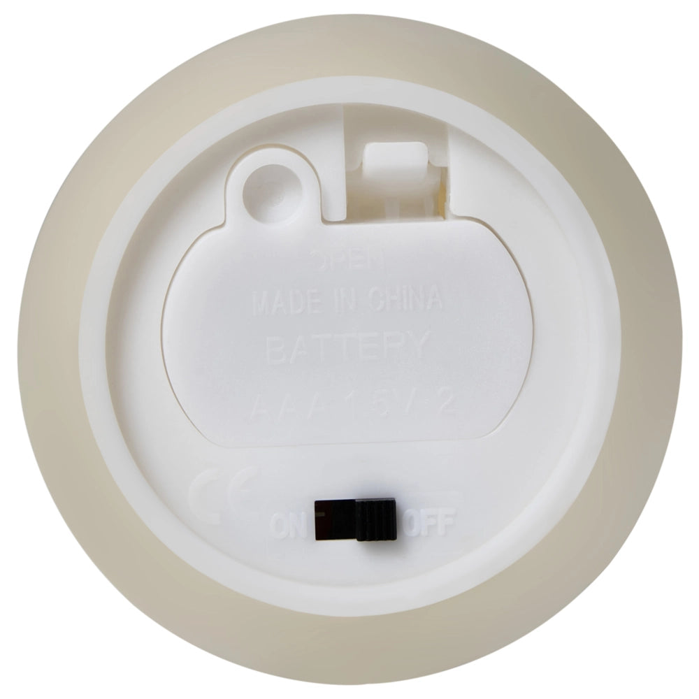 Set di 6 decorazioni natalizie LED per interni Accessorio candela in paraffina Bianco sporco decorazione per la casa