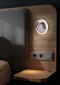 Applique da Interno a LED in Metallo Nickel Opaco