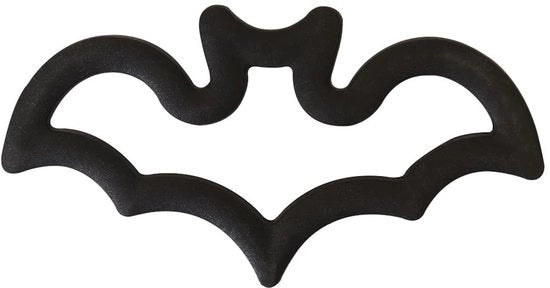 Pasta da biscotti Halloween a forma di pipistrello con grip comfort - Pipistrello, nero