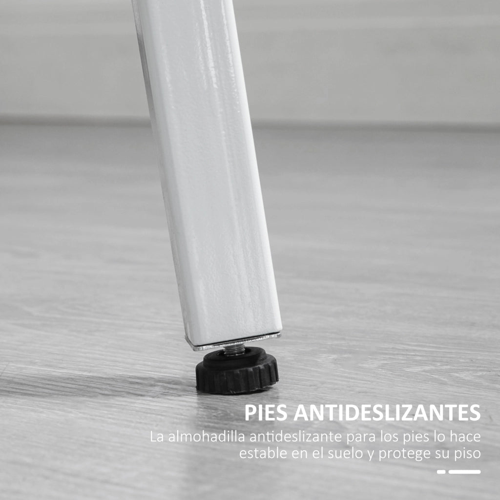 Tavolo da Pranzo Rotondo Moderno per 4 Persone ¨C Zephmum ¨C Legno Naturale e Bianco ?80x76 cm