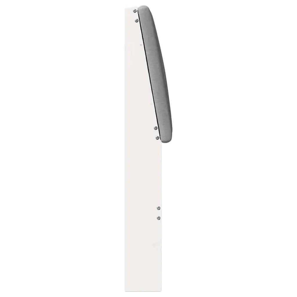 Testiera imbottita Grigio chiaro 135 cm Pino massello 879403