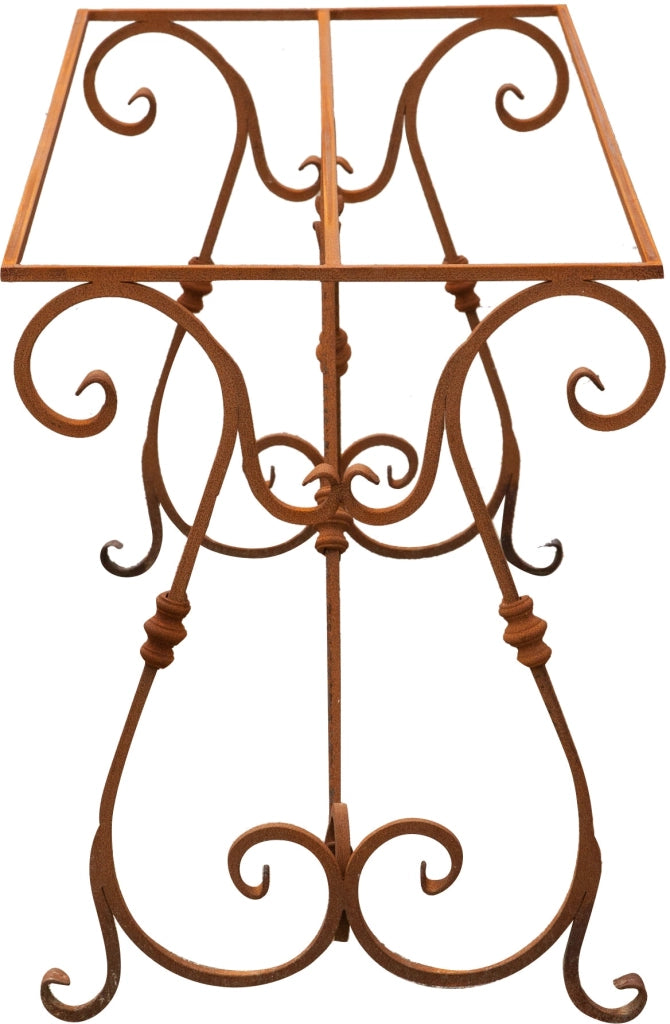 Biscottini Base tavolo in ferro pieno L150xPR60H74 cm. forgiato mano trattato, Offerta