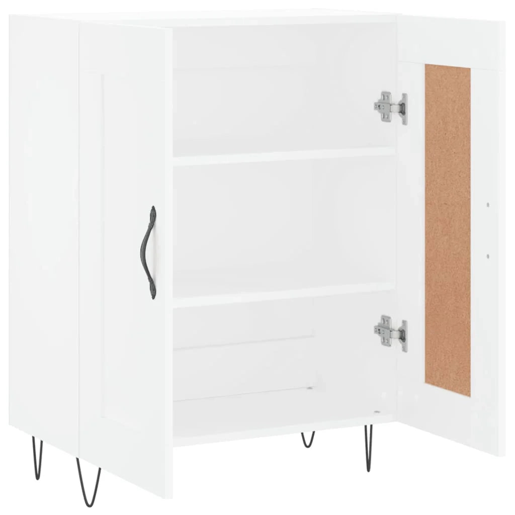 Buffet credenza cassettiera armadio mobile contenitore organizer per cucina soggiorno salotto 69,5 x 34 x 90 cm legno ingegnerizzato bianco 02_0030474