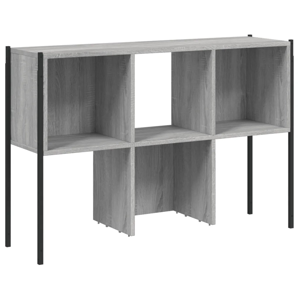 Libreria-Scaffale per Libri-Mobile di Stoccaggio Grigio Sonoma 102x28x172 cm in Legno Multistrato