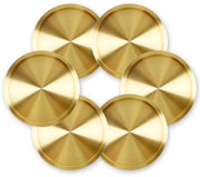 Sostegni in rame e ottone, set da 6 sostegni rotondi, sostegni per bicchieri e calici, regalo di compleanno, decorazione moderna (10 cm)