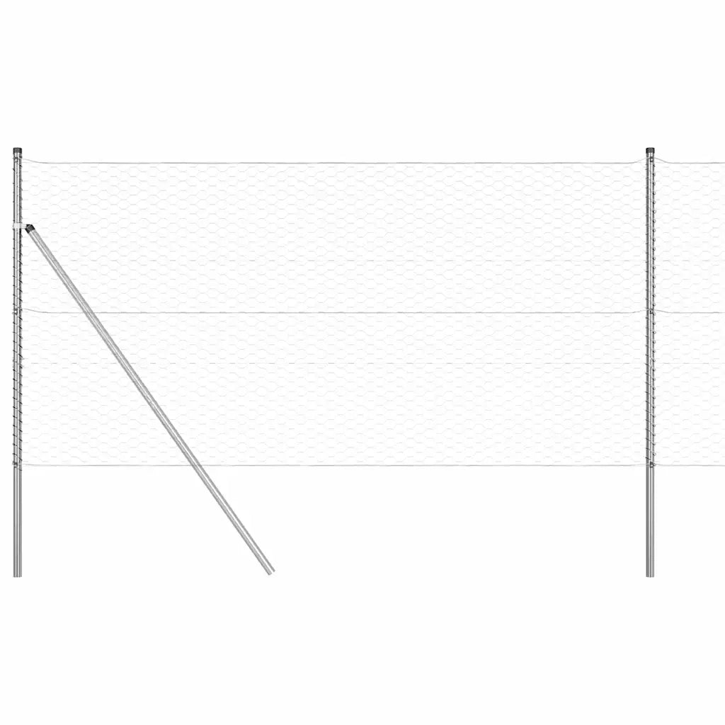 Palo della recinzione Argento 50 x 1,2 m (rete da 36 mm)