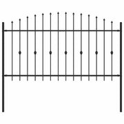 Recinzione da Giardino | Recinzione a punte Asten Nero 200 x 150 cm