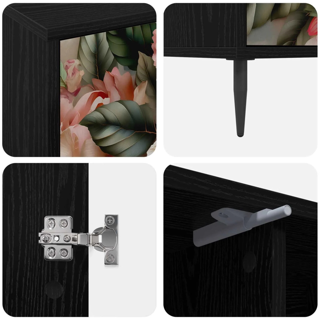 Mobile TV BORNE 102 x 33 x 51 cm Rovere Nero 8007056