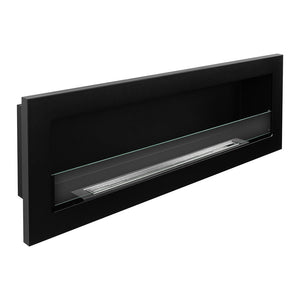 Camino a Bioetanolo da Incasso 120x15x40 cm Livorno 120 Nero
