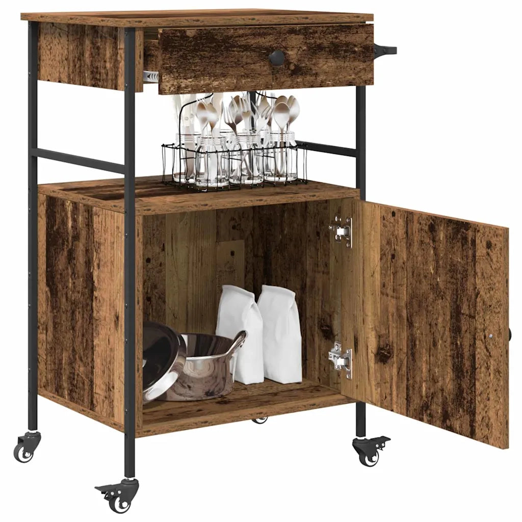 Carrello da Cucina Legno vecchio 56 x 43 x 89,5 cm CFW5267473