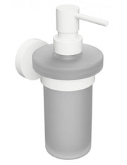 Dispenser di sapone liquido da parete WHITE in ottone bianco