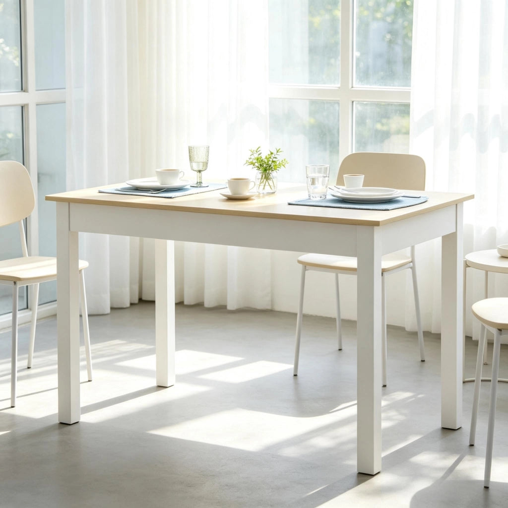 Tavolo da pranzo - elegante - design senza tempo - stabile - versatile - per pasti e lavoro