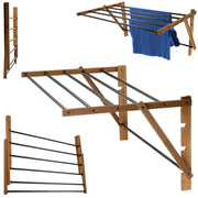 Stendibiancheria pieghevole da bagno KADAX con 5 barre