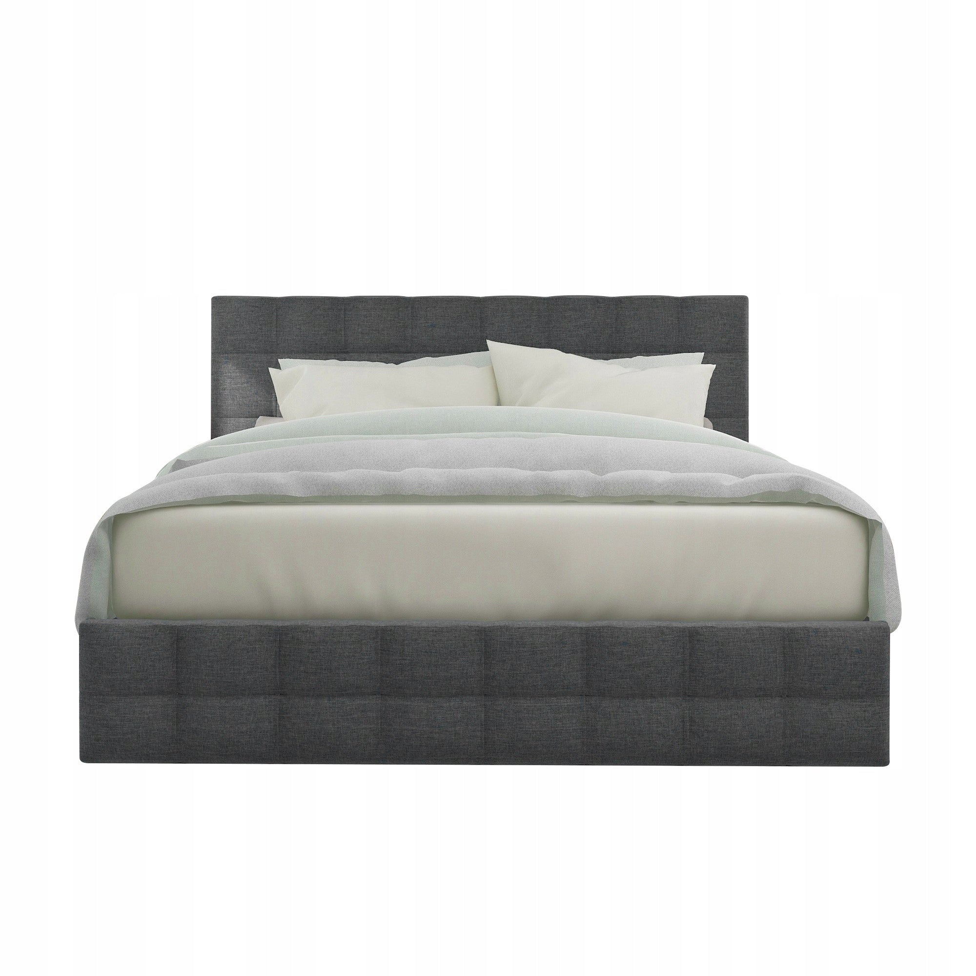 Letto con testiera regolabile e 4 cassetti - Xylo - 140x200 - Grigio