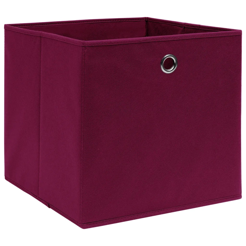 Scatole 10 pz Rosso Scuro 32x32x32 cm in Tessuto cod mxl 41161