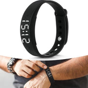 Alarme da sveglia con trillo e bracciale con fino a 15 allarmi personalizzati - nero.