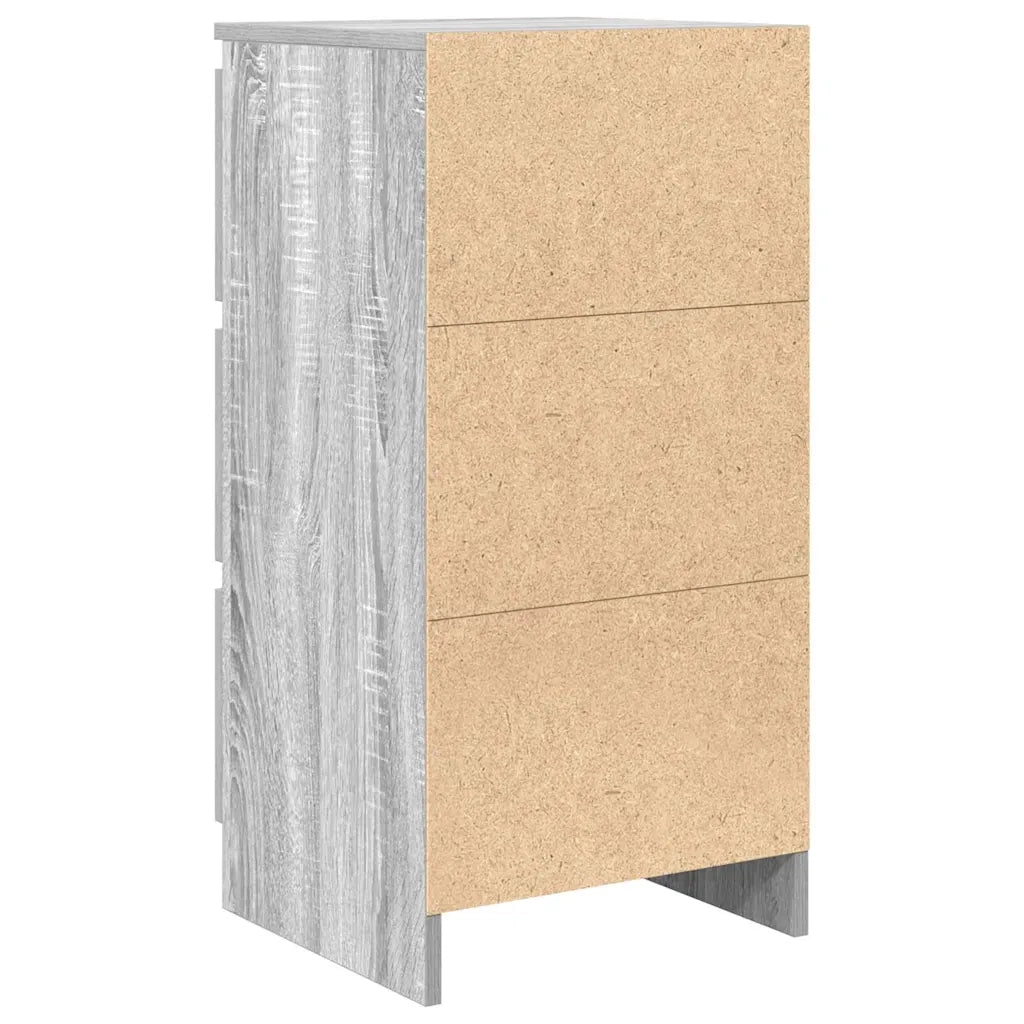vidaXL Credenza Grigio Sonoma 37,5x35x76 cm in Legno Multistrato