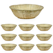 Ceste Cestini espositore intrecciati rotondi x10 fibra naturale cm 30 x30 x h 10