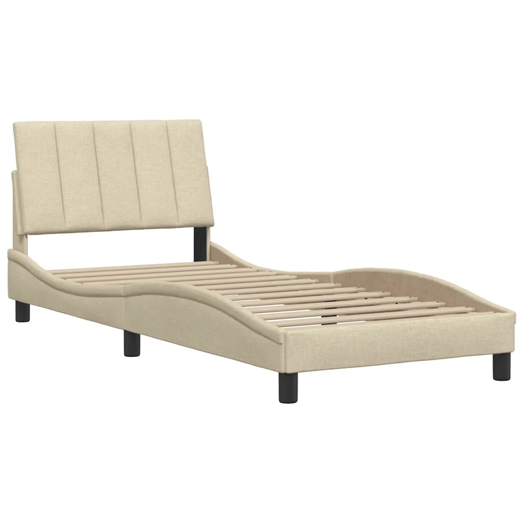 Giroletto senza Materasso Hanko Crema 80x200 cm in Tessuto 3310354