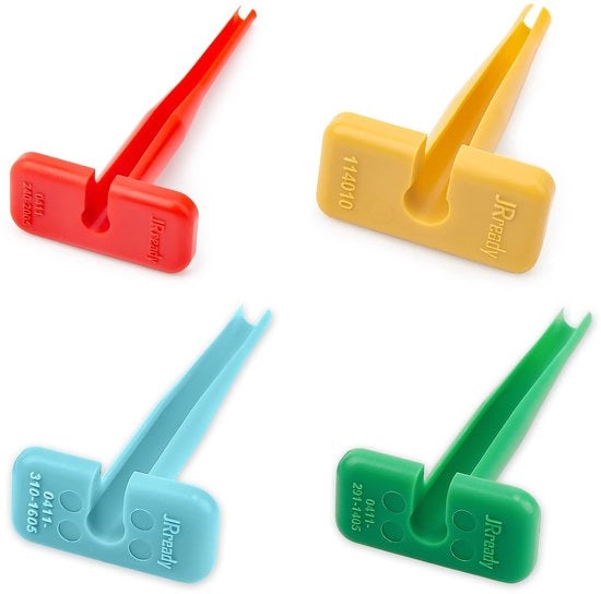 Kit di rimozione terminali 4-in-1 per contatti massivi/gestampati 12# 16# 20# per cavi 10-22 AWG Kit di rimozione terminali in plastica per serie Jiffy Splice