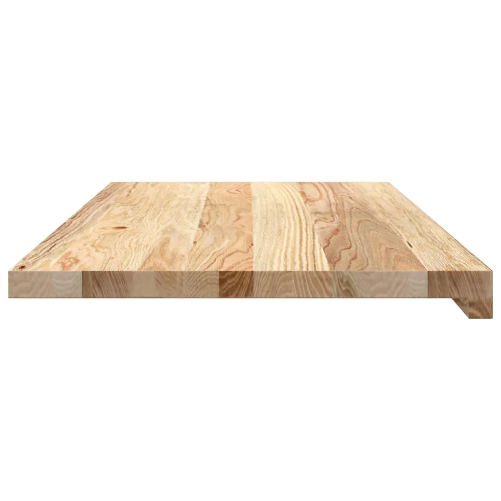 Davanzali 2 pz Non Trattati 80x40x2 cm Legno Massello di Rovere 4009118