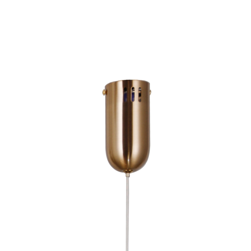 Sospensione LED Butero Italux ambra ottone 18W 3000K