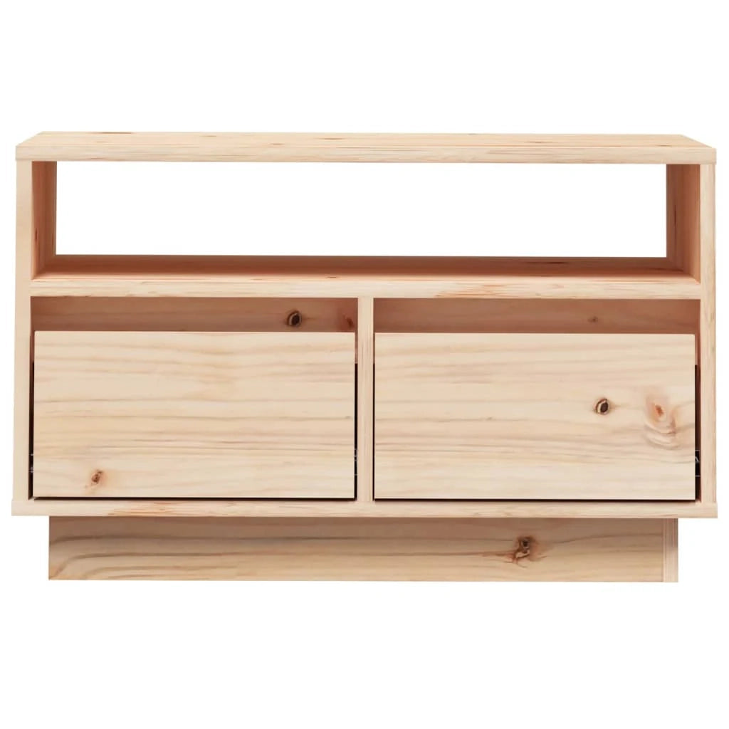 Mobile TV multimediale scaffale TV credenza mobile TV sala da pranzo soggiorno camera da letto 60 x 35 x 37 cm legno massello di pino marrone 02_0026138