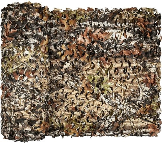 Rete di Camuffamento per Balcone Terrazza Giardino Pergola Decorazione Foresta Look Rete di Protezione dal Vento Copertura per Parete Decorazione Esterna 1,5 x 4 m