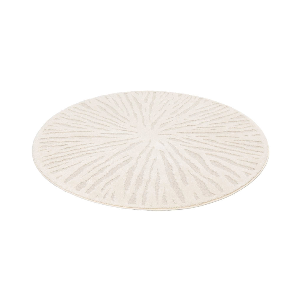 Tappeto interno rotondo crema, 160cm, crema