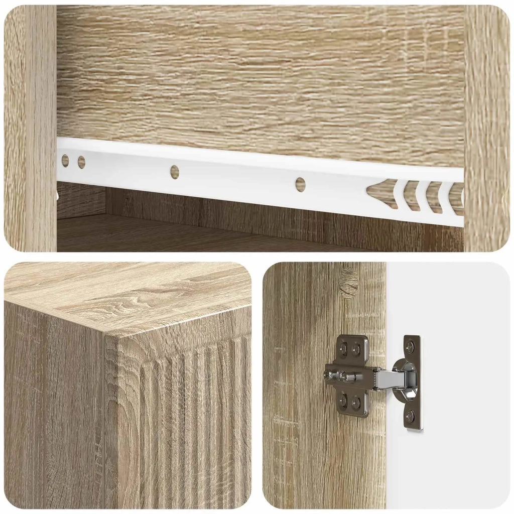 Set di armadi 2 pcs 33 x 34,5 x 90 cm Legno ingegnerizzato