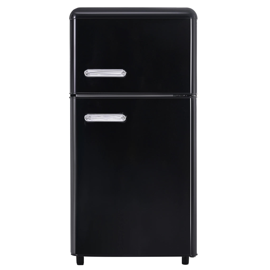 Frigorifero Retro con Doppia Porta ¨C MINIMAL ¨C 72L, 21L Congelatore, LED, Classe E