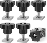 Adattatore T-Track M6-35mm in acciaio inossidabile - 6 pezzi | Manubrio per rail auto | Accessorio per portabici da tetto